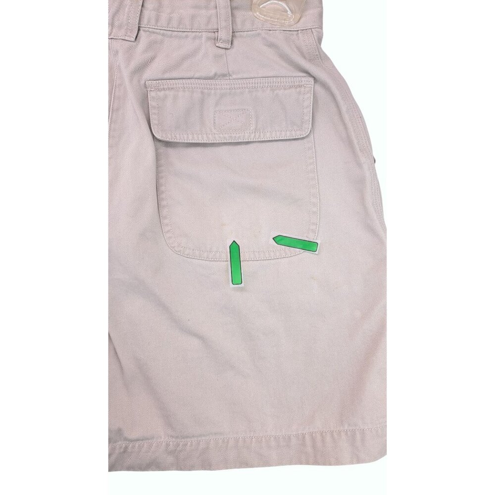 Vintage Marsh Landing Petite Khaki Cargo Shorts Women Size 6P Tan 6 Pockets - Picture 8 of 8